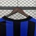 Retro 02/03 Inter Milan Home Black Blue Jersey Kit Short Sleeve-3682976