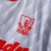 Retro 89/91 Liverpool Away White Blue Jersey Kit Short Sleeve-5521511
