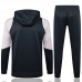 24/25 Real Madrid Black Hooded Edition Classic Jacket Training Suit (Top+Pant)-7084291
