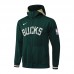 Milwaukee Bucks Green Hooded NBA Edition Classic Jacket Training Suit (Top+Pant)-9800633