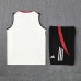 24/25 Manchester United M-U White Training jersey Kit Sleeveless Vest (Vest + Short)-6847451