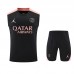 24/25 Paris Saint-Germain PSG Black Training jersey Kit Sleeveless Vest (Vest + Short)-5424793