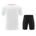 24/25 Paris Saint-Germain PSG White Training Jersey Kit short Sleeve (Shirt + Short)-9726866