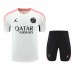 24/25 Paris Saint-Germain PSG White Training Jersey Kit short Sleeve (Shirt + Short)-9726866