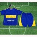 24/25 Kids Boca Juniors Home Blue Yellow Kids Jersey Kit short sleeve (Shirt + Short)-4370221