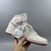 Air Jordan 1 AJ1 High Running Shoes-White/Gray-2253340