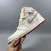 Air Jordan 1 AJ1 High Running Shoes-White/Gray-2253340