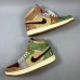 Air Jordan 1 AJ1 High Running Shoes-Brown/Green-7046803