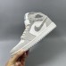 Air Jordan 1 AJ1 High Running Shoes-Gray/White-2633723
