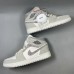 Air Jordan 1 AJ1 High Running Shoes-Gray/White-2633723