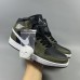 Air Jordan 1 AJ1 High Running Shoes-Black/Army Green-8314957