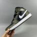 Air Jordan 1 AJ1 High Running Shoes-Black/Army Green-8314957