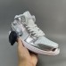 Air Jordan 1 AJ1 High Running Shoes-White/Silver-7065887