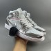 Air Jordan 1 AJ1 High Running Shoes-White/Silver-7065887