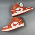 Air Jordan 1 AJ1 High Running Shoes-White/Orange-6041979