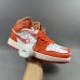 Air Jordan 1 AJ1 High Running Shoes-White/Orange-6041979