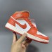 Air Jordan 1 AJ1 High Running Shoes-White/Orange-6041979