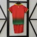 25/26 kids AC Milan Co-Branded Edition Red Green Jersey Kit short sleeve (Shirt + Short)-1852430