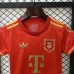 25/26 kids Bayern Munich 125th Anniversary Red Jersey Kit short sleeve (Shirt + Short)-9171799