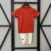 25/26 kids Bayern Munich 125th Anniversary Red Jersey Kit short sleeve (Shirt + Short)-9171799