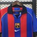 Retro 01/02 Barcelona Home Red Blue Jersey Version Short Sleeve-2477032