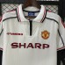 Retro 98/99 Manchester United M-U Commemorative Edition White Jersey Version Short Sleeve-9537640