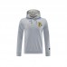 25/26 Manchester United M-U Hooded Gray Edition Classic Jacket Training Suit (Top+Pant)-5175332