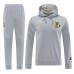 25/26 Manchester United M-U Hooded Gray Edition Classic Jacket Training Suit (Top+Pant)-5175332