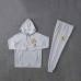 25/26 Manchester United M-U Hooded Gray Edition Classic Jacket Training Suit (Top+Pant)-5175332