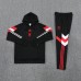 25/26 Manchester United M-U Hooded Black Edition Classic Jacket Training Suit (Top+Pant)-5461725
