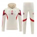 25/26 Bayern Munich Hooded Khaki Edition Classic Jacket Training Suit (Top+Pant)-7473763