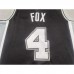 San Antonio Spurs FOX #4 Black NBA Jersey-918741
