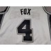San Antonio Spurs FOX #4 White NBA Jersey-4621944