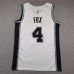San Antonio Spurs FOX #4 White NBA Jersey-4621944