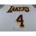 Los Angeles Lakers KNECHT #4 White NBA Jersey-5007813