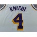Los Angeles Lakers KNECHT #4 White NBA Jersey-5007813