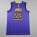 Los Angeles Lakers JAEMS #23 Purple City Edition NBA Jersey-4524082