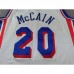 Philadelphia 76ers McCAIN#20 White NBA Jersey-166692