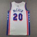 Philadelphia 76ers McCAIN#20 White NBA Jersey-166692