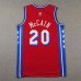 Philadelphia 76ers McCAIN#20 Red NBA Jersey-4196257