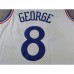 2025 Philadelphia 76ers GEORGE #8 White City Edition NBA Jersey-3037284