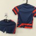 STOCK CLEARANCE [SIZE 16] 23/24 America Navy Blue Red Jersey Kit short sleeve (Shirt + Short)-4983116