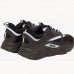 Christian B22 Sneakers in Technical Mesh and Calf Leather Running Shoes-Black/White-8288606