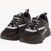 Christian B22 Sneakers in Technical Mesh and Calf Leather Running Shoes-Black/White-8288606