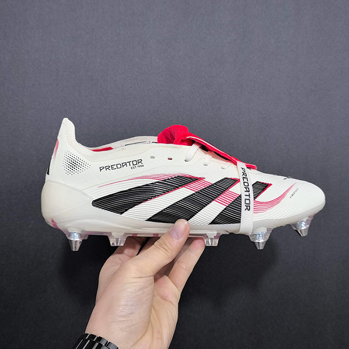 PREDATOR ACCURACY FG BOOTS Soccer Shoes-White/Black-5531925