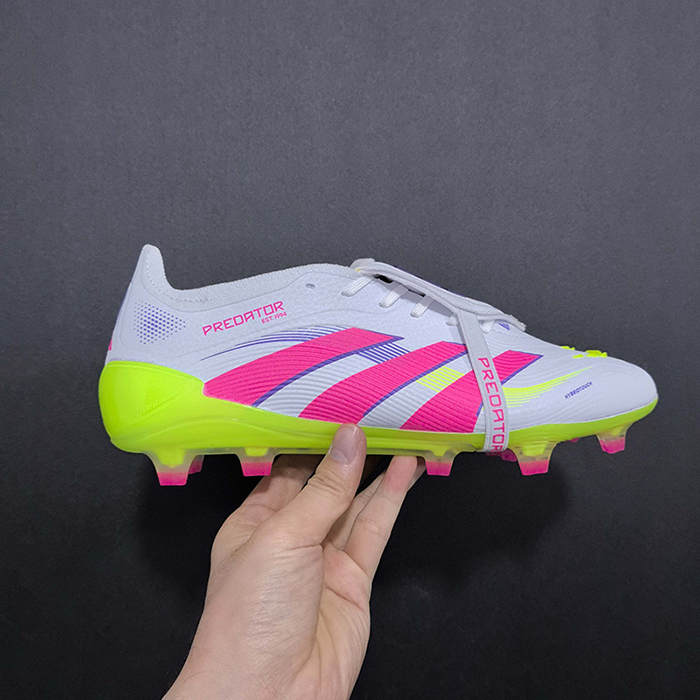 PREDATOR ACCURACY FG BOOTS Soccer Shoes-Gray/Pink-2639719