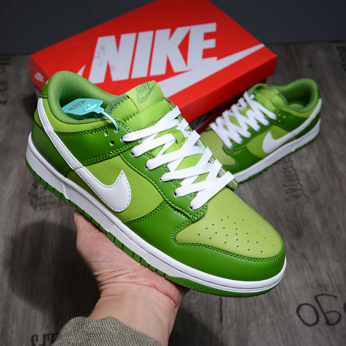 SB Dunk Low Running Shoes-Green/White-2873740