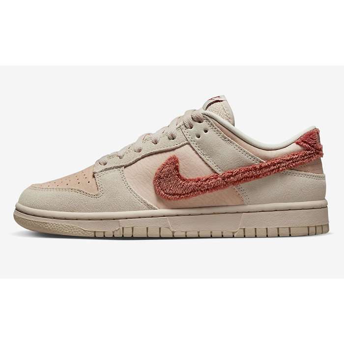 SB Dunk Low WMNS“Terry Swoosh”Running Shoes-Khkai/Pink-7865485