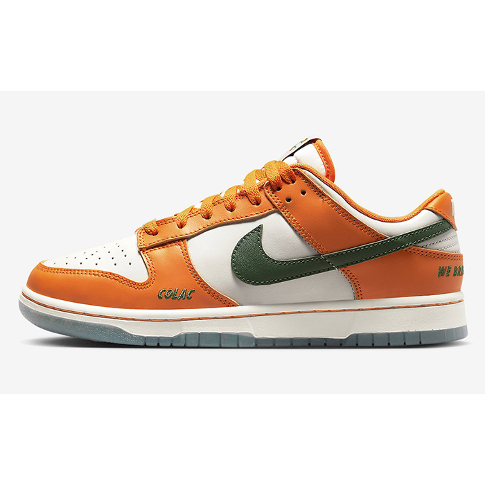 Florida A&M x SB Dunk Low Running Shoes-Orange/White-5643316