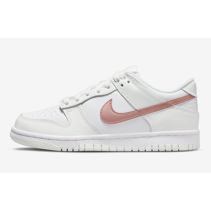SB Dunk Low Running Shoes-White/Pink-4088892